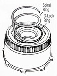 AOD AODE Intermediate Sprag, Spiral Snap Ring 1980-ON.