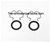 4L60E 4L80E Transmission cooling line clip & o-ring set.