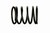 96995A AXOD AXODE AX4N Transmission intermediate servo spring, AXODE transmission parts