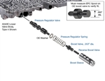 9774110K TOYOTA A340E (TYPE 4) .353 EPC VALVE KIT, MAIN PR & BOOST O/S
