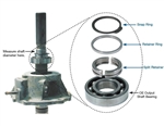 10042002K NEWPROCESS 240 TRANSFER CASE RETAINER KIT, SPLIT RING