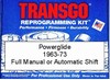 Powerglide transmission performance reprogramming kit™