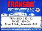 TH350 performance reprogramming kit 1969-80. Automatic shift.