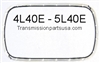 4L40E, 5L40E, 5L50E Transmission pan gasket